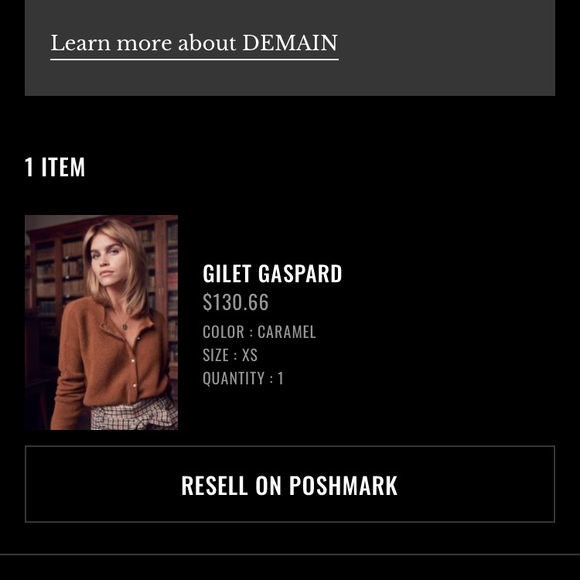 Sezane Caramel Gaspard Cardigan - Picture 6 of 6